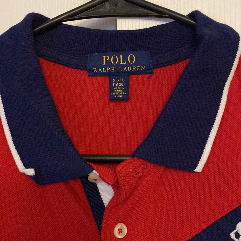 In like new condition Ralph Lauren Big Horse polo size XL(18-20) - Picture 4 of 10